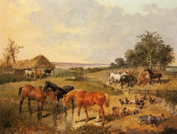 ジョン・フレデリック・ヘリング・ジュニア Painting - カントリー ライフ ジョン フレデリック ヘリング ジュニア馬